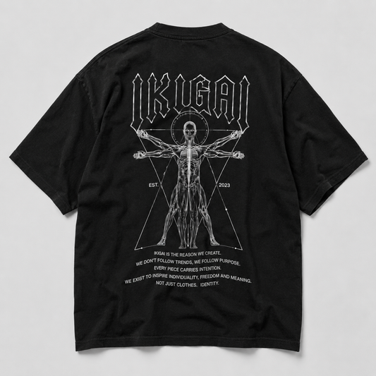 CAMISETA OVERSIZE - BLACK SERIES "VITRUVIO"
