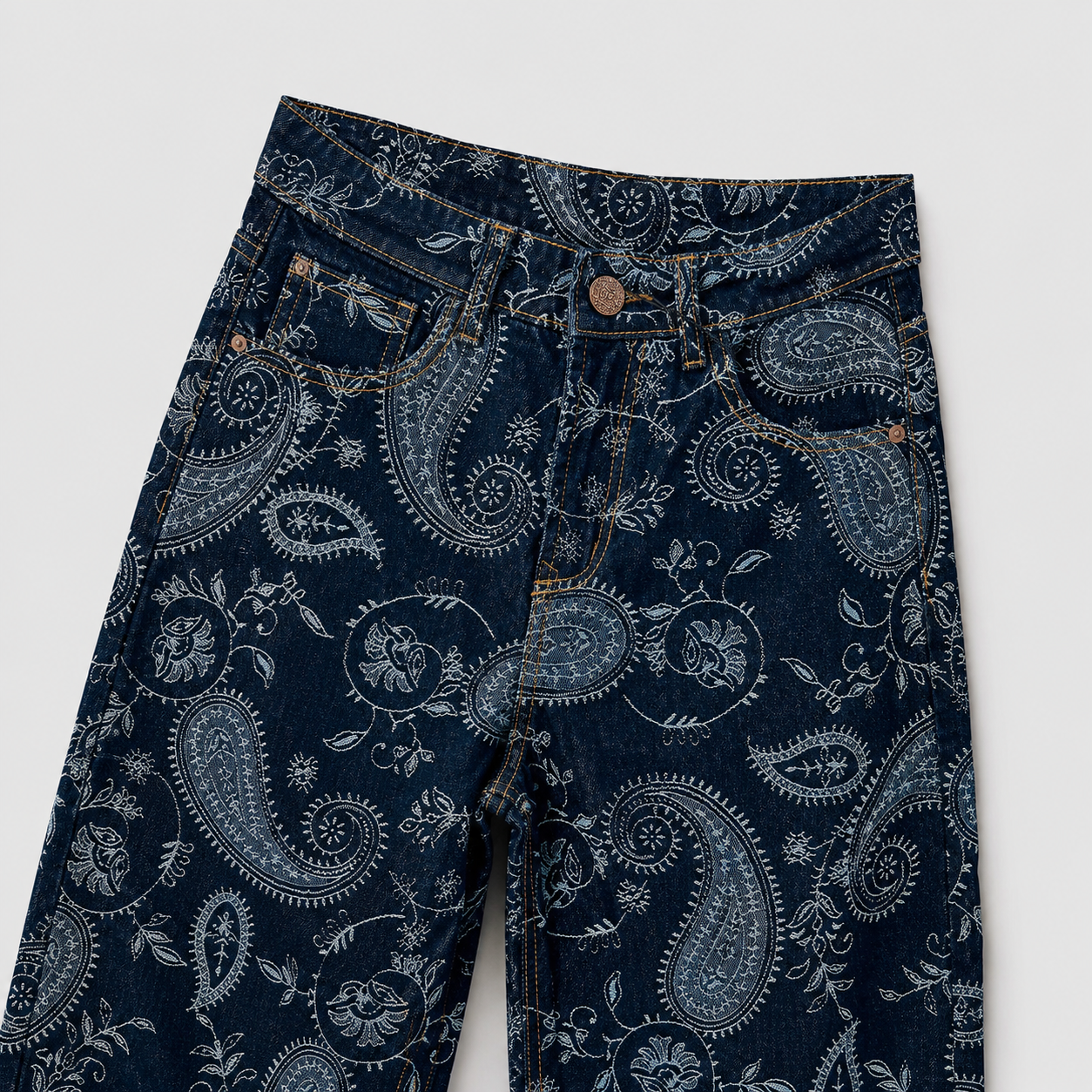 JEAN BAGGY BORDADO PAISLEY