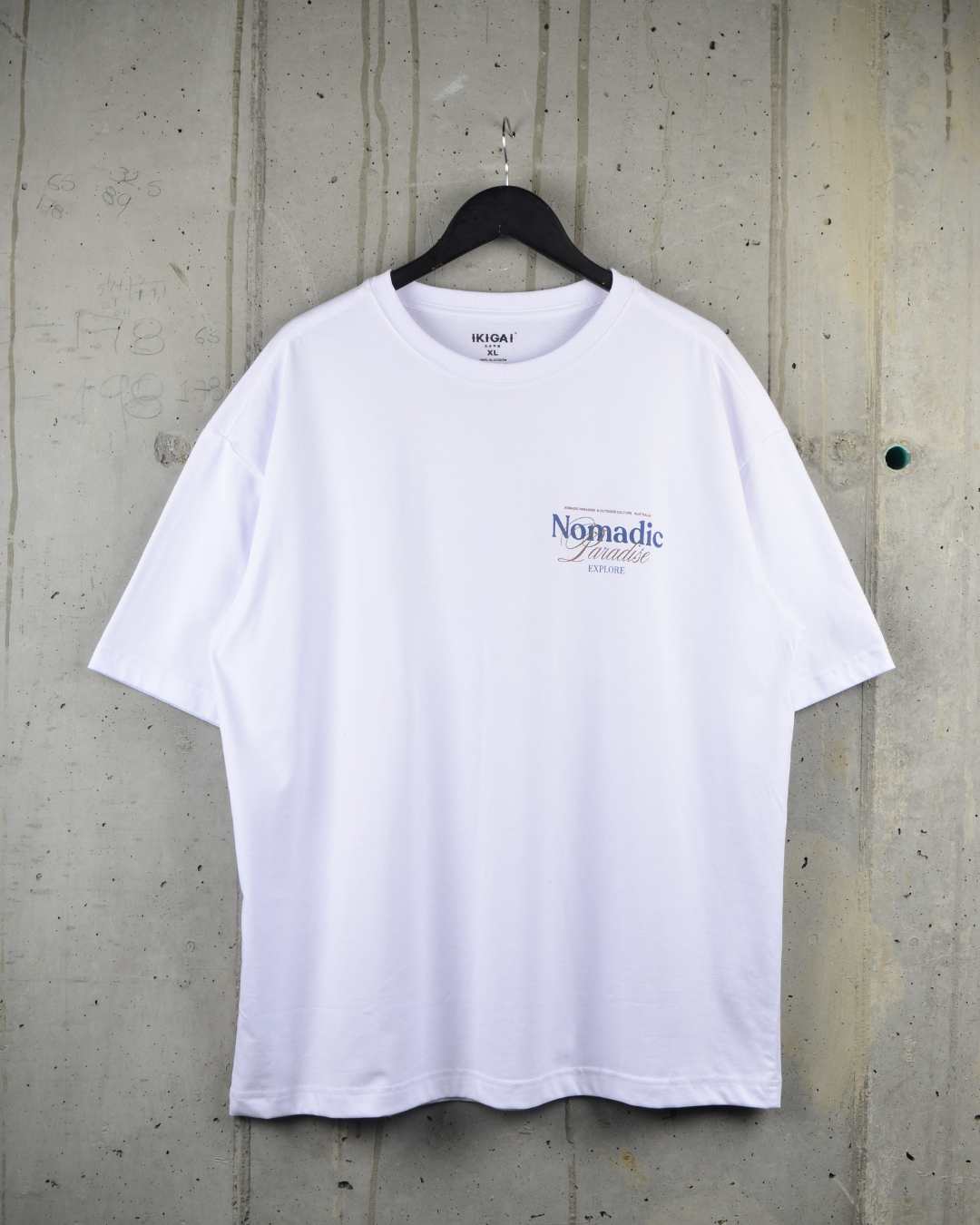 CAMISETA ANCHA OVERSIZE BLANCO 250GR DE ALGODÓN
