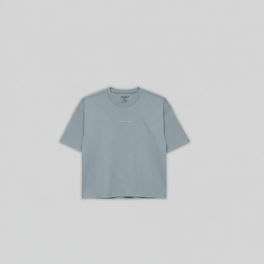 CAMISETA BOXY FIT GRIS