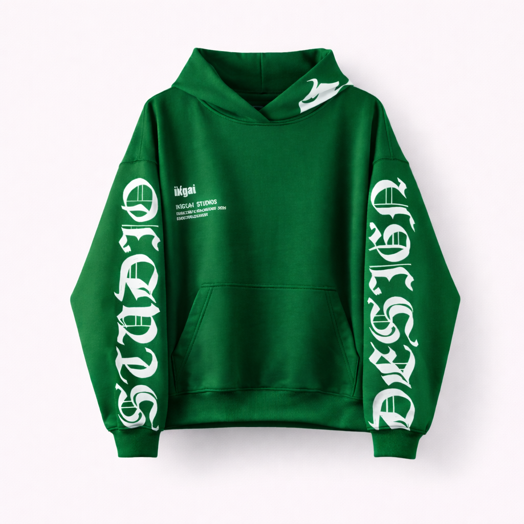 BUZO BOXY FIT IKIGAI STUDIO VERDE