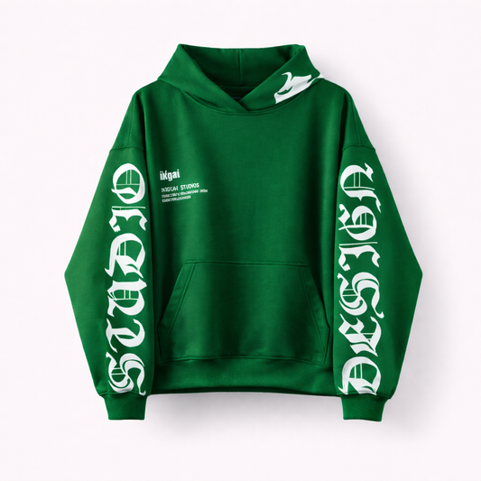 BUZO BOXY FIT IKIGAI STUDIO VERDE