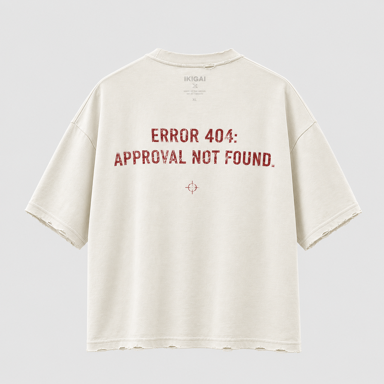 Camiseta Boxy Fit "ERROR 404"