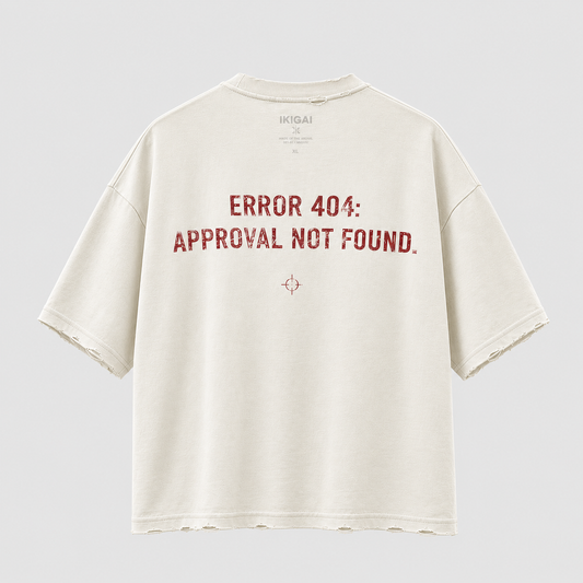 Camiseta Boxy Fit "ERROR 404"