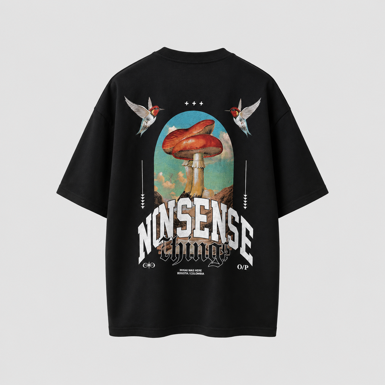 CAMISETA OVERSIZE HONGOS
