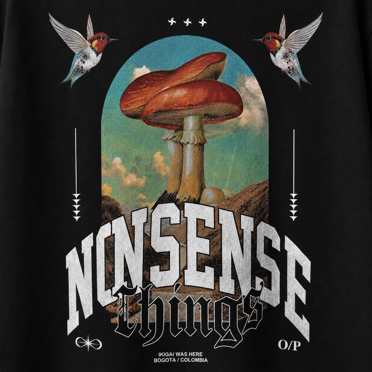 CAMISETA OVERSIZE HONGOS