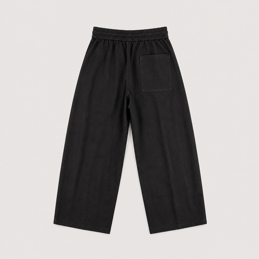 PANTALÓN DE LINO NEGRO