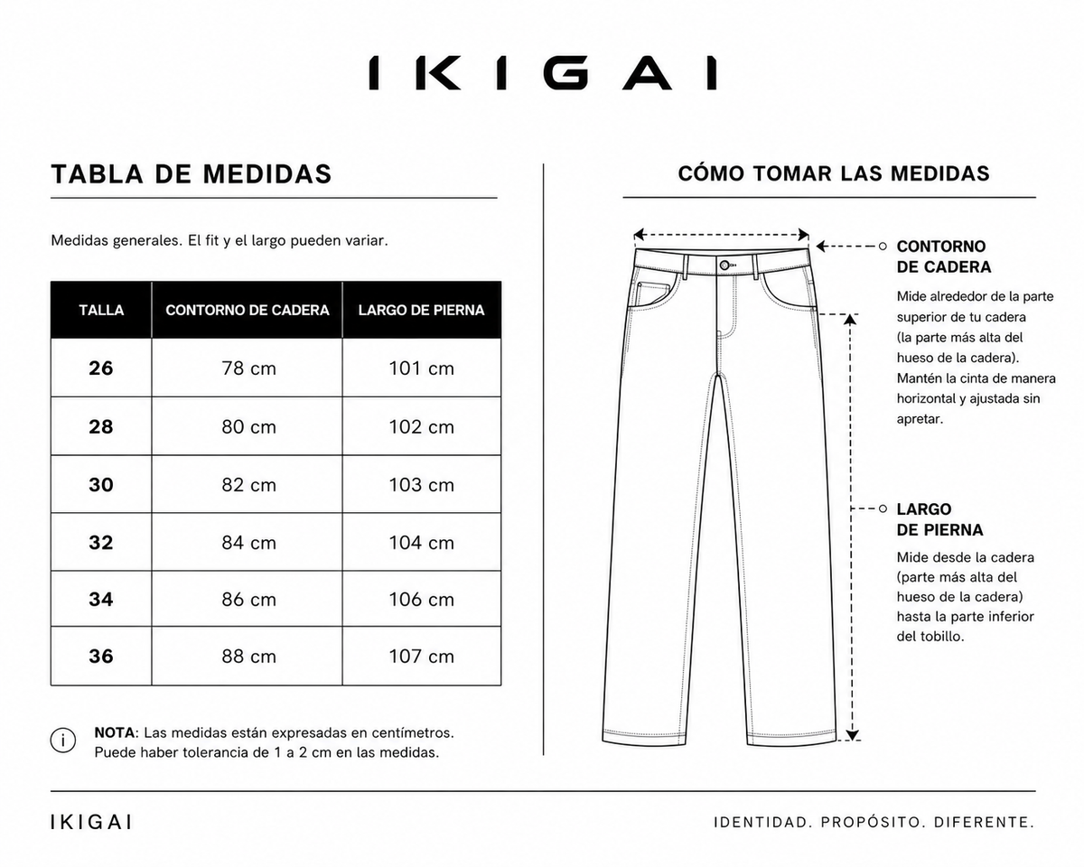 Guía de tallas